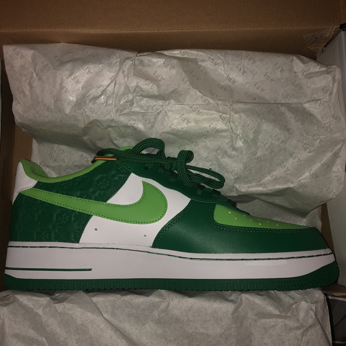 スニーカー Nike Air Force 1 Low St Patricks Day (2021) SS 21 Size 11 - Nike Air Force 1 Low Shamrock St Patrick's Day