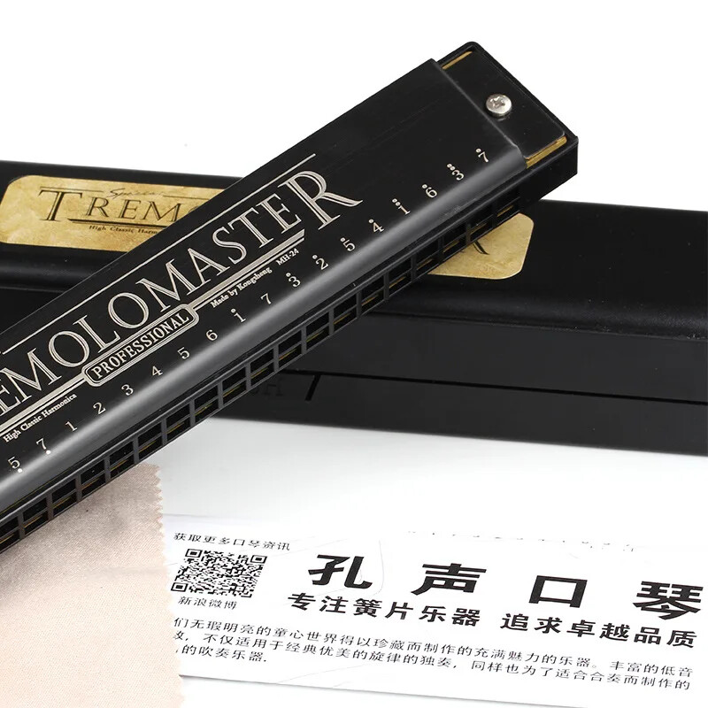 24hole polyphonic harmonica harmonica comb harp vibrato with box C blues eBay
