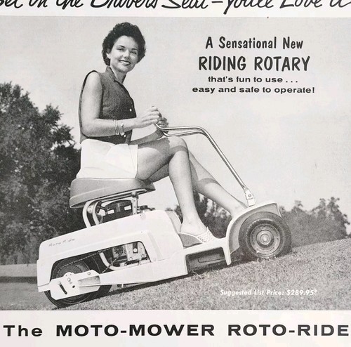 1958 Detroit Harvester Lawnmower Moto Mower Advertisement Agriculture DWII21