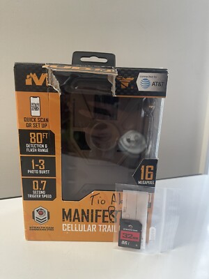 Muddy MUD-ATW Manifest 2.0 AT&T 16MP Cellular Trail Security Camera w 32SD Card