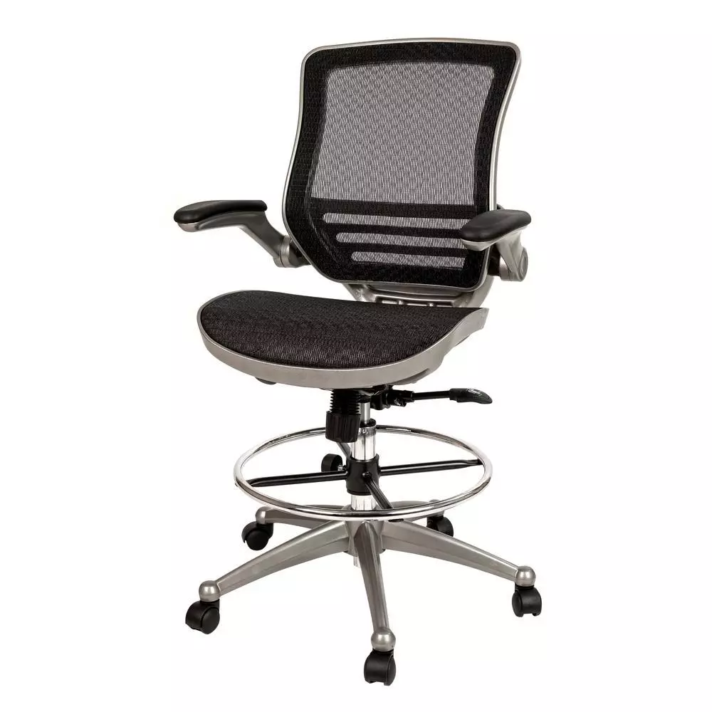 Black drafting chair sales
