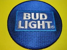 BEER PATCH NEW BUD LIGHT BOTTLE CAP WHOLESALE RESALE PRICE IRON ON / SEW ON
