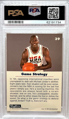 Michael Jordan USA Basketball 1992 Skybox Basketball #39 Chicago