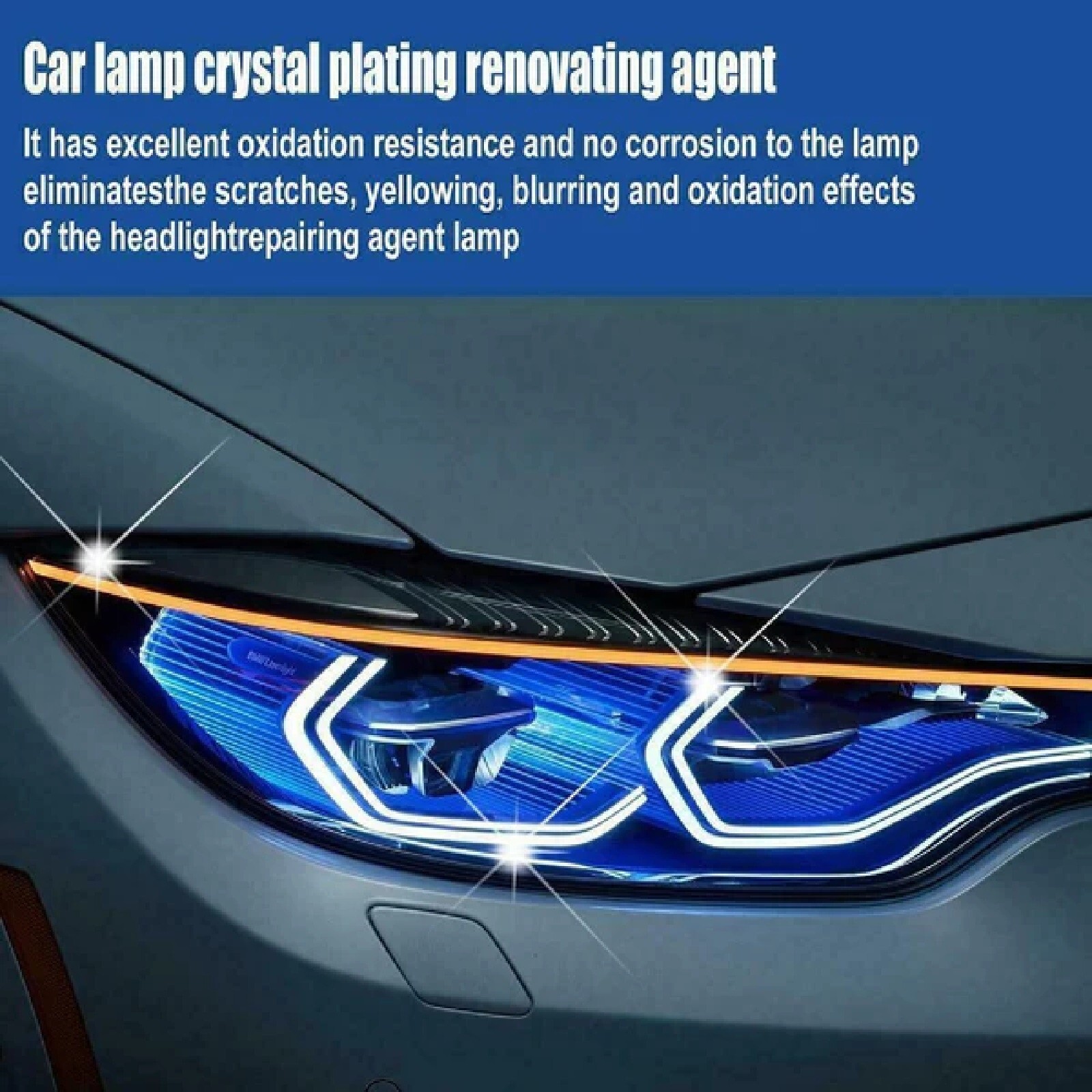 Headlight Restoration Kit Car Lens Lamp Cleaner Sanding Restorer Repair