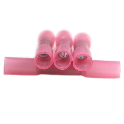 300Pcs Red Heat Shrink Butt Wire Connectors Crimp Terminals AWG 16-22 Gauge US - Picture 7 of 15