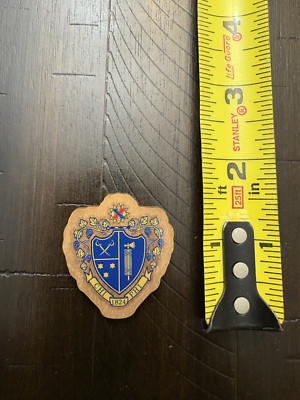 Chi Phi Mini Wood Crest Shield  1.5'' tall NEW, FREE SHIP