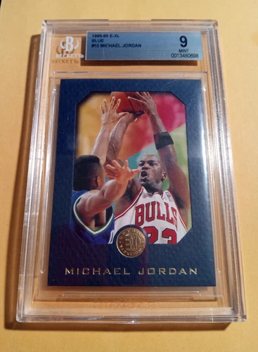 1995-96 Skybox E-XL Blue Parallel Michael Jordan Card #10 -  BGS 9 Mint 🔥