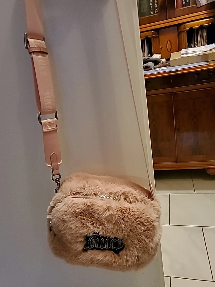 Juicy Plüschtasche mit Breitem Schultergurt Rosa Wie Neu - Bild 1 von 1