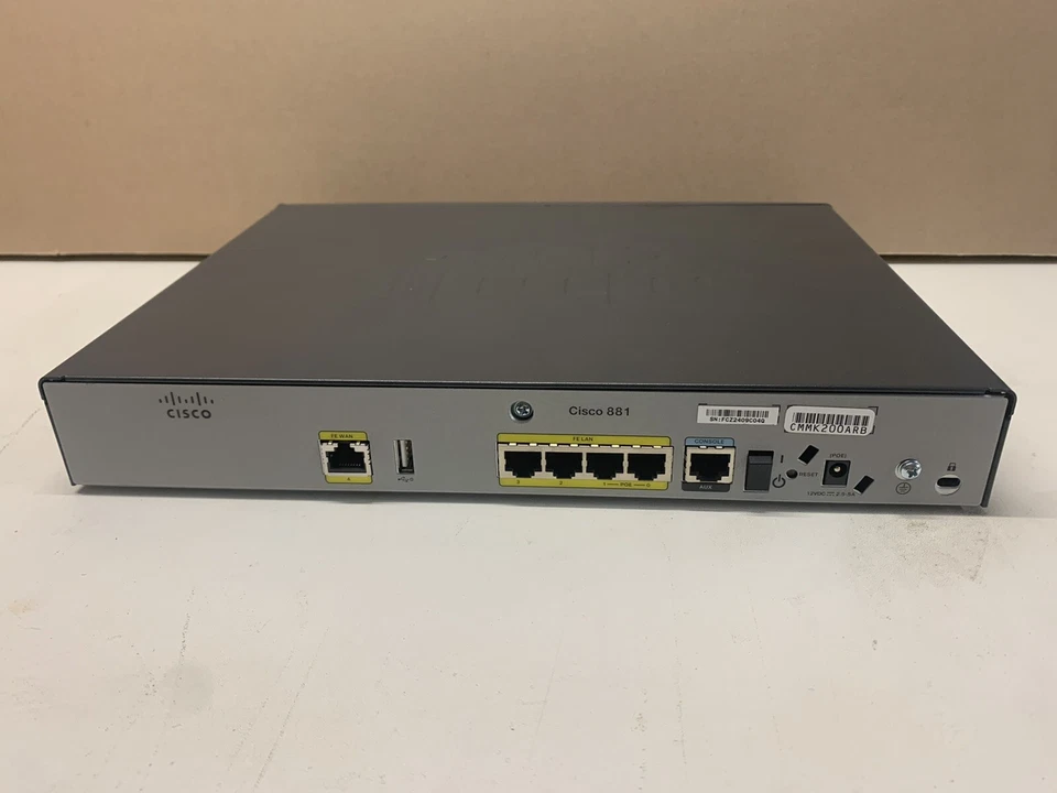 C881-K9 Cisco Routing Low End 880 Series Integrated Services Routers - Immagine 3 di 4