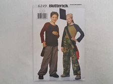 Butterick Pattern - Girls'/Boys' Top, Pants, & Bag (12-16) #6249 - Uncut