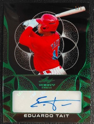 2024 Leaf Trinity Baseball Green Eduardo Tait Auto 1/1