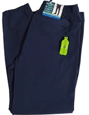 Soybu Men's Woven Jogger Large Blue 4-Way Stretch Fabric Water Resistant New