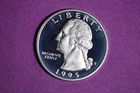 ESTATE FIND 1995 S PROOF SILVER WASHINGTON QUARTER #K58768