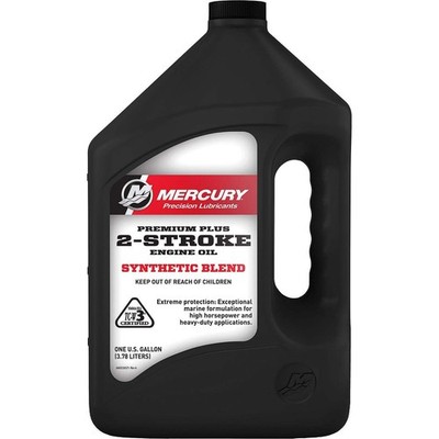 Mercury Premium Plus TC-W3 2-Stroke Synthetic Blend Marine Engine Oil 1 Gallon 8