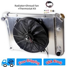 Cc571 3 Row Aluminum Radiatorfan Shroud For 68-74 Chevy Nova 75-87 El Camino At Cc571 3 Row Aluminum Radiatorfan Shroud For 68-74 Chevy Nova 75-87 El Camino At