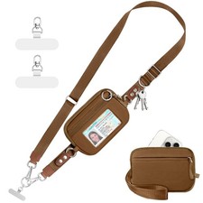 Clip and Go Strap for Phone with Wallet Crossbody Phone Lanyard Adjustable an...