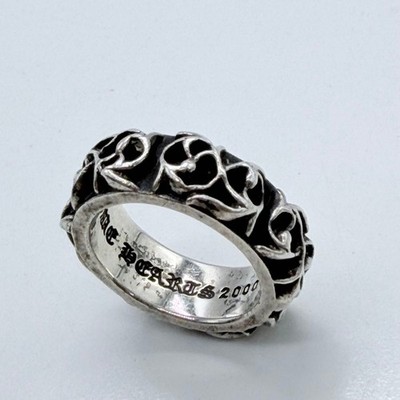 CHROME HEARTS ETERNITY VINE BAND RING Size 10 Sterling Silve r925