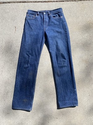 Vintage Levi's 501 32x32 Dark Blue Denim 80s 90s Made in USA | eBay