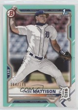 2021 Bowman Draft Aqua 164/199 Tyler Mattison #BD-58 x5u