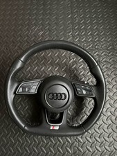 AUDI A3 S3 Mk3 (8V) Facelift 2015-2020 - S3 Black badges Leather Steering Wheel