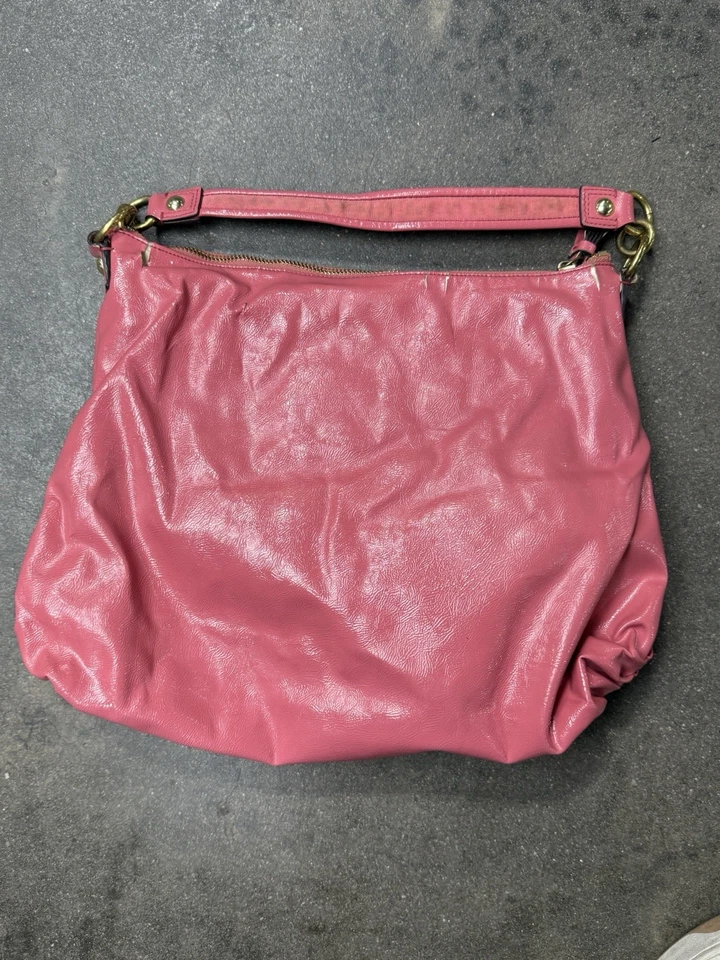 COACH Shoulder Bag Purse Poppy Leather Pink - Image 4 of 4