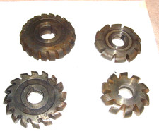 LOT OF 4 HSS CONVEX MILLING CUTTERS .629- 1" B&S MOSE UTD