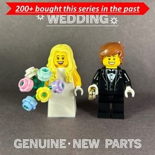 LEGO Wedding minifigures bride and groom B-4-9