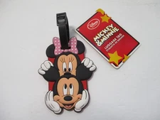 Disney Minnie & Mickey Mouse Luggage Tag PVC Travel Baggage Backpack Suitcase