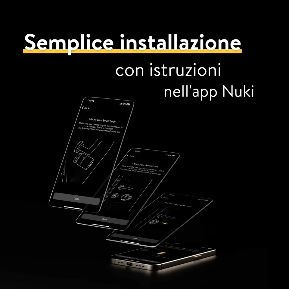 Nuki Smart Lock Pro con Bluetooth Wi Fi & Matter Integrazione in Smart Home - Immagine 3 di 4