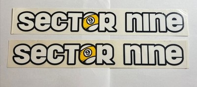 Sector 9 Longboard Vintage Decal Sticker 12'' Long Cue Ball Sector Nine
