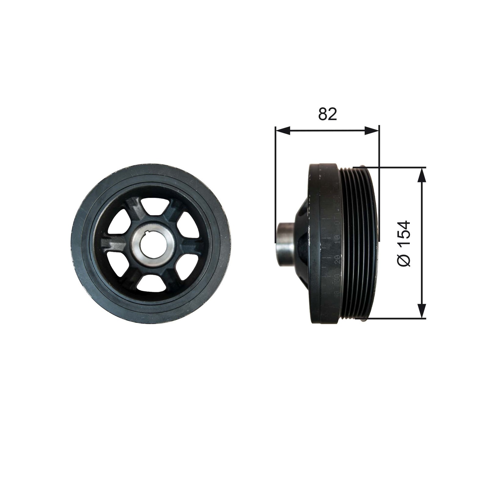 Crankshaft Pulley (TVD) fits MERCEDES E280 2.8 97 to 03 M112.921 Gates Quality - Image 32