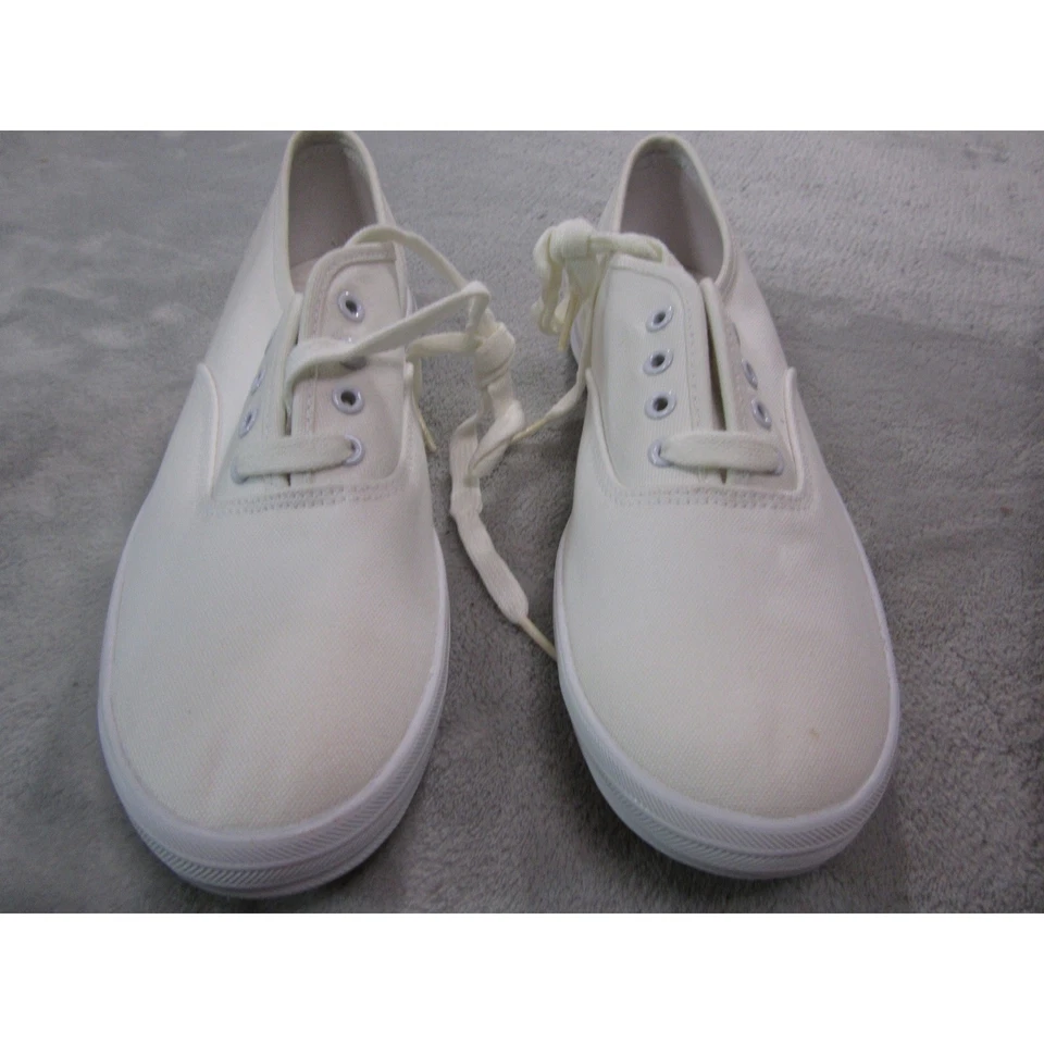 Zapatillas deportivas de lona para mujer Keds talla 8 blancas bajas con cordones 2k CVO Foto 4 de 4