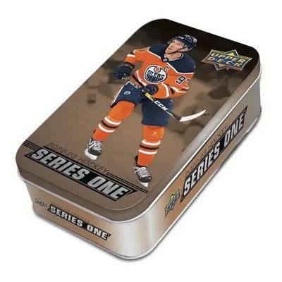 2022-23 Upper Deck Series 1 Hockey Factory Sealed 8 Pack Tin