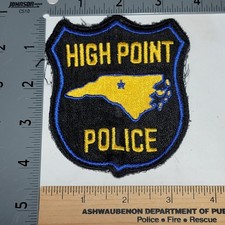 Bin1 B9 Police Patch High Point North Carolina Vintage Used