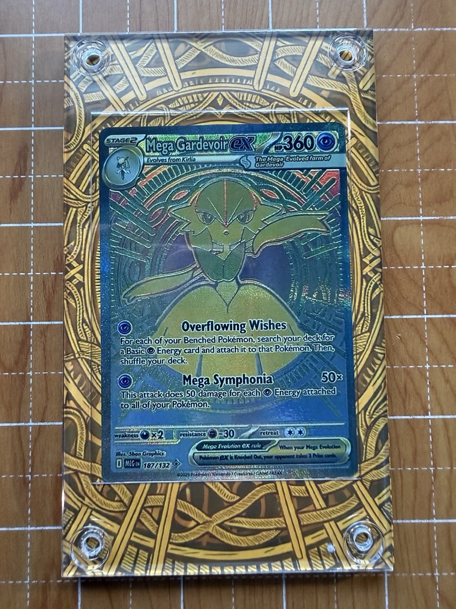 Mega Gardevoir EX - 187/132 - Gold Secret Rare - Extended Art Case
