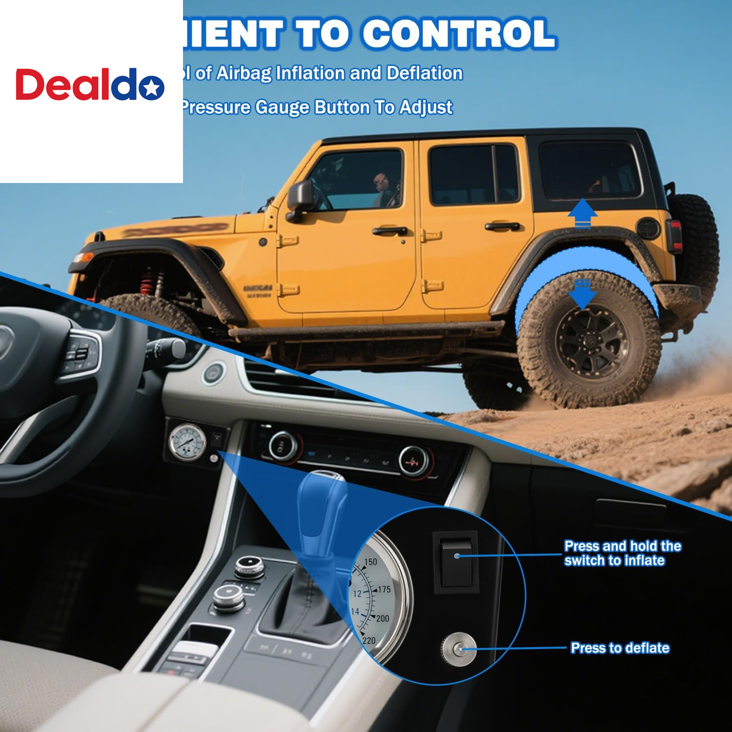 Air Bag Compressor Kit, on Board Air Compressor System with Air Ride Compressor,