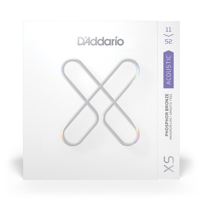 D'Addario XS Coated Phosphor Bronze Strings, Custom Light, 11-52, XSAPB1152