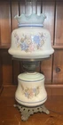 Vintage Hurricane Milk Glass Lamp Parlor Gone with the Wind Style