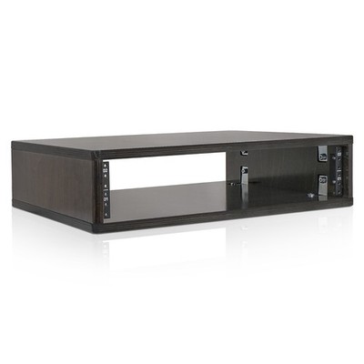 Sound Town DIY 2U Studio Rack 15mm Baltic Birch Plywood Black Espresso SDRK-Y2D
