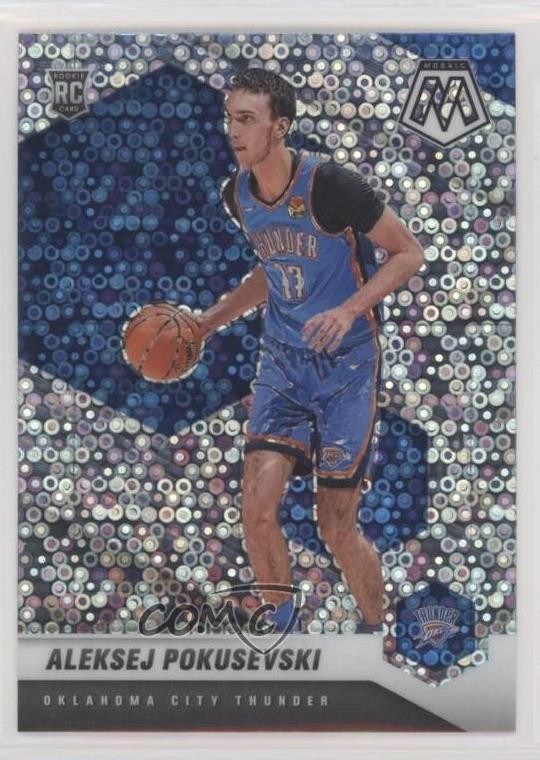 2020-21 Panini Mosaic Rookie Fast Break Silver Prizm Aleksej Pokusevski #226 3d1