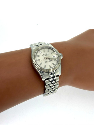 Rolex 26mm Datejust Stainless Steel Concealed Clasp Year 2008 Model: 179174