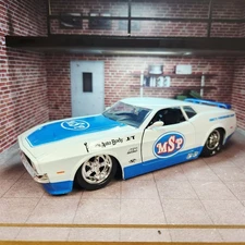 Diecast 1973 Ford Mustang Mach 1. MSP Drag Car. Loose. 1:24. Jada Bigtime Muscle