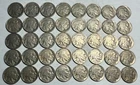 ROLL of 40 full date Indian Head BUFFALO NICKELS. Exact coins shown. #66