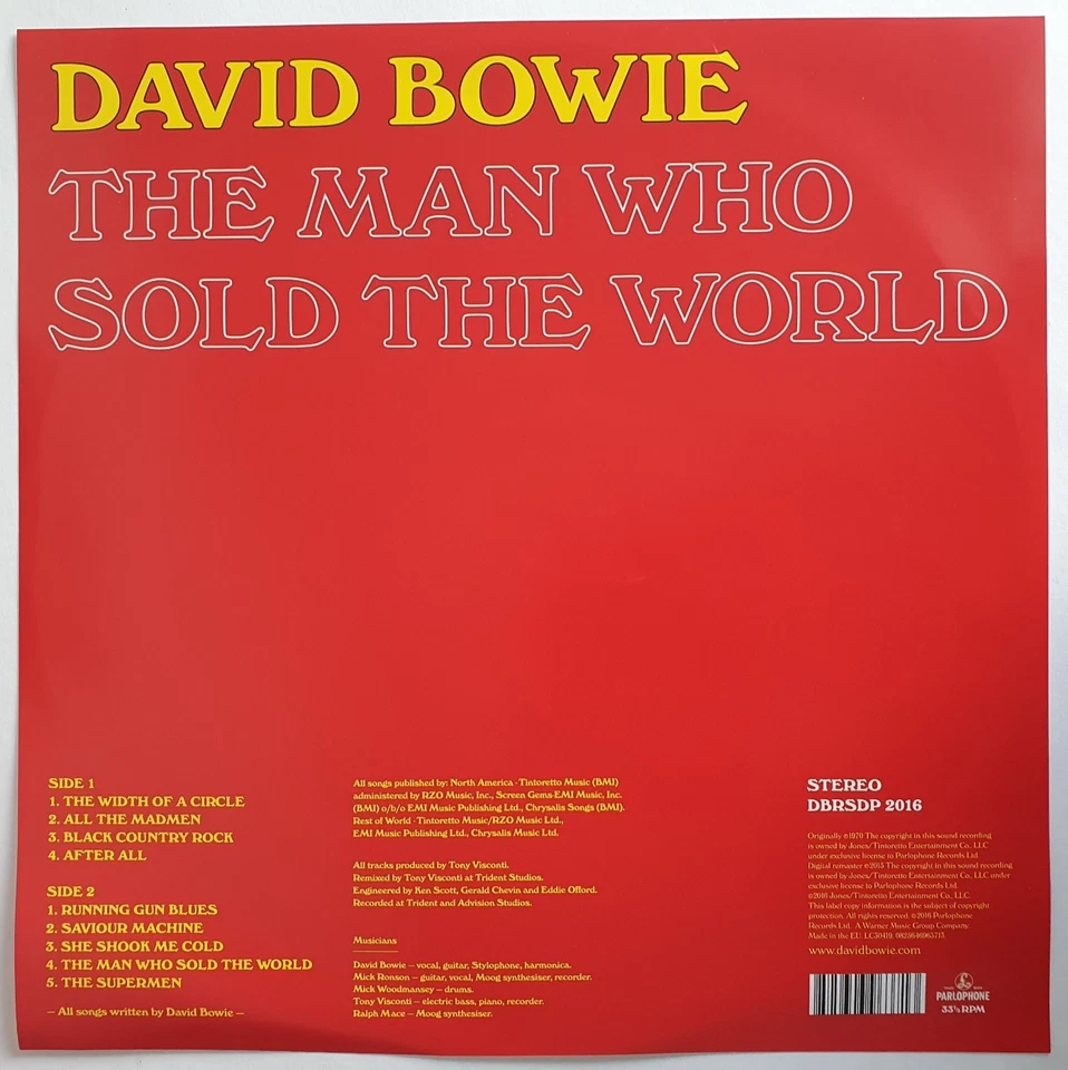 David Bowie – The Man Who Sold The World (Picture Disk), limitiert, neu (M) - Bild 3 von 3