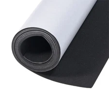 1mm Thickness Foam Sheets 6.56ft x 11.8 Inch Black Self Adhesive Back