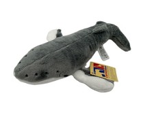 Cuddly Toy Humpback Whale Grooved Whale Fish Length 26 Cm Gray Plush Toy 1017064