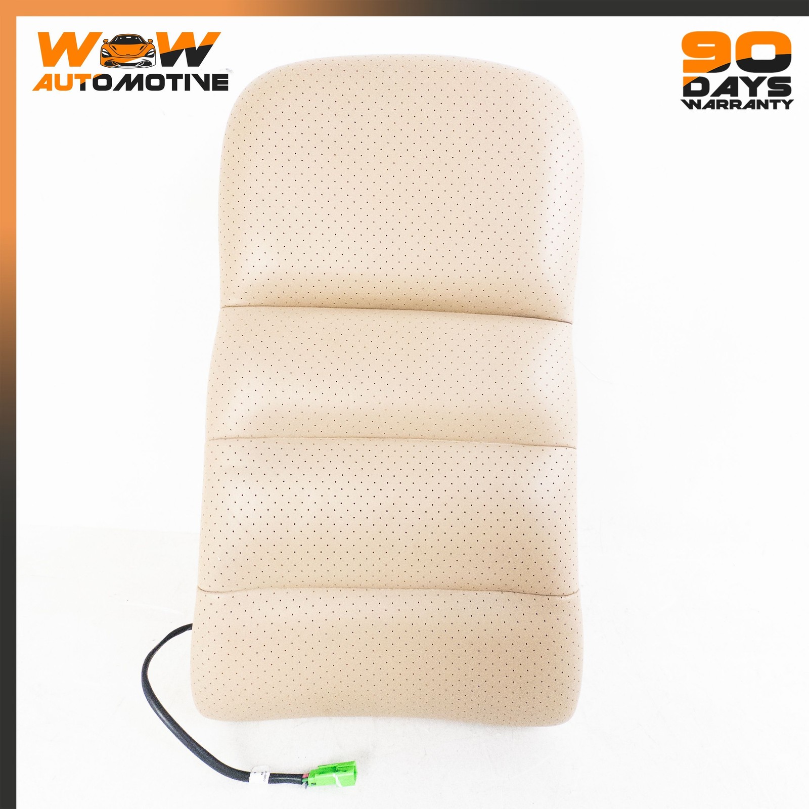 05-10 CHEVROLET CORVETTE C6 FRONT RIGHT TOP UPPER SEAT CUSHION LEATHER BEIGE OEM
