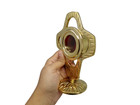 High Polish Brass Cross Shaped Monstrance Reliquary Religious Decor 6" Tall — photo 6