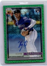Ryan Ritter 2026 Topps Chrome '91 Green Auto Rookie RC Colorado Rockies /99 SP