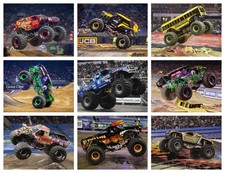 Listing image for MONSTER TRUCKS POSTER - MANY DESIGNS - FRAMED & LAMINATED OPTION a